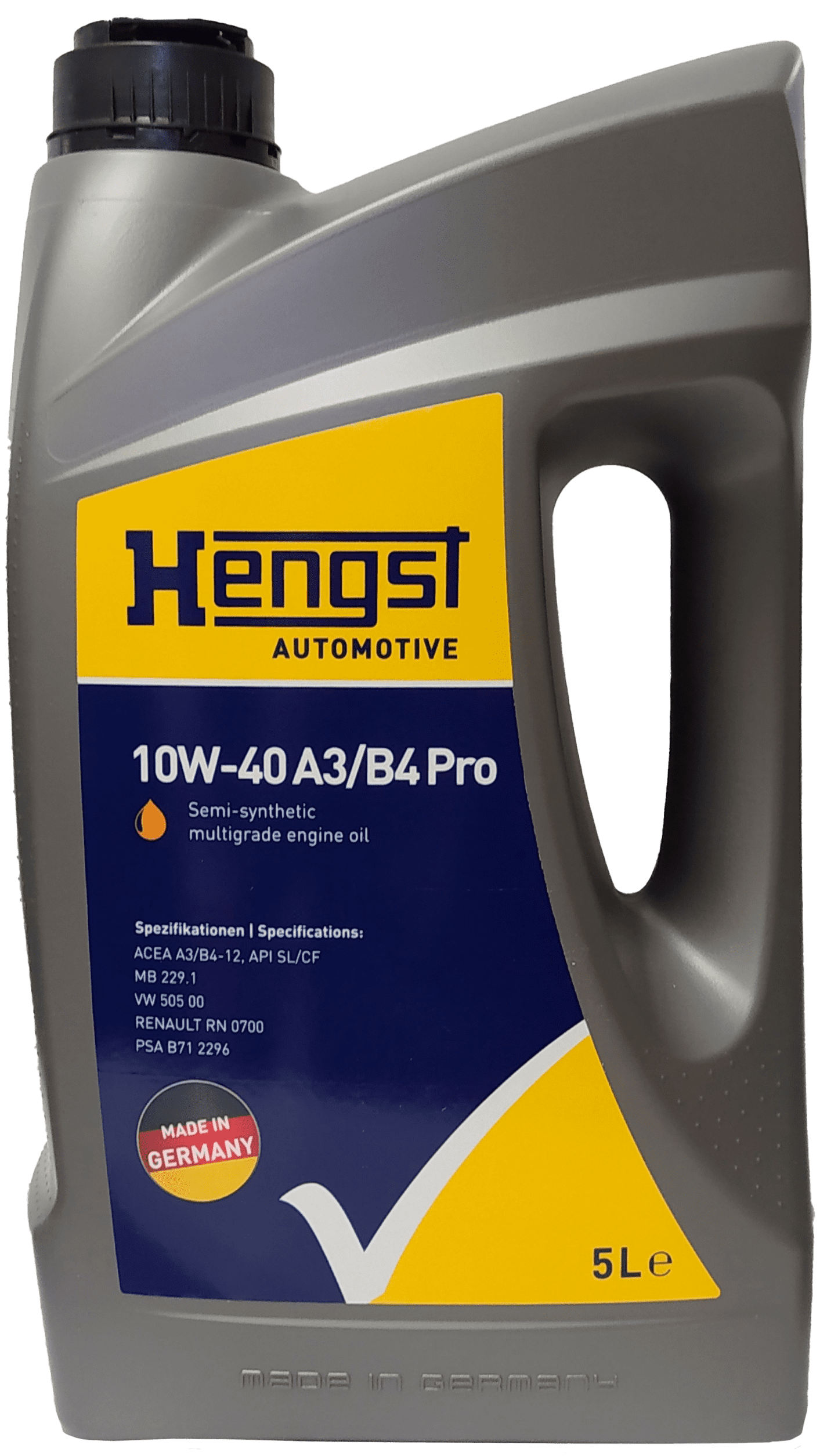 Моторное масло Hengst 10W-40 A3/B4 Pro, 5л